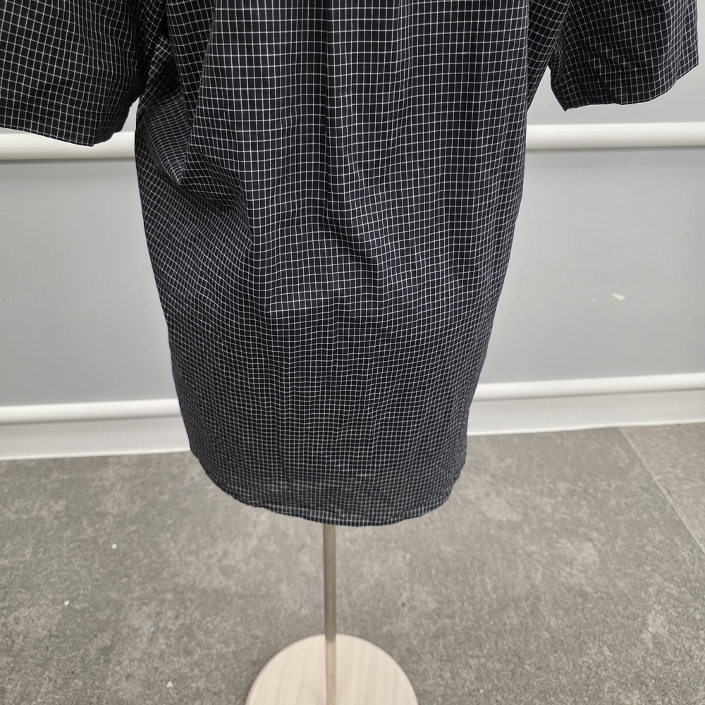 Van Heusen Men's Dark Checkered Button Down Shirt - Picture 8 of 10